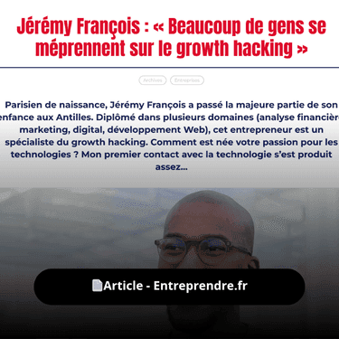 Beaucoup de gens se méprennent sur le growth hacking - Entreprendre.fr